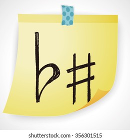 music note doodle