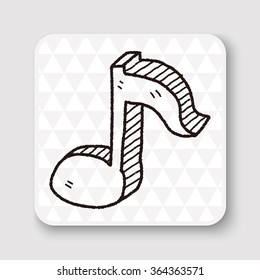 music note doodle