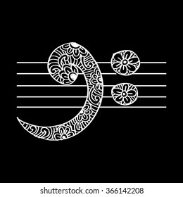 music note doodle