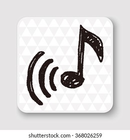 music note doodle
