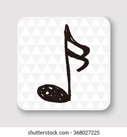 music note doodle