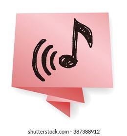 music note doodle
