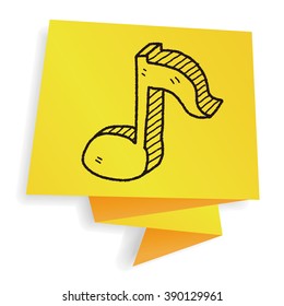 music note doodle