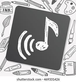 music note doodle