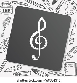music note doodle