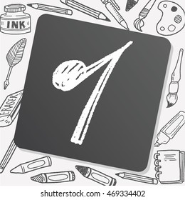 music note doodle