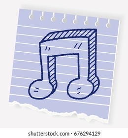 music note doodle