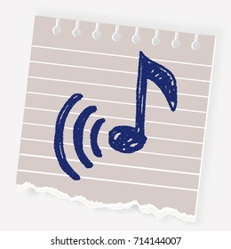 music note doodle