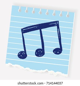 music note doodle