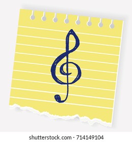 music note doodle