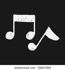 music note doodle drawing