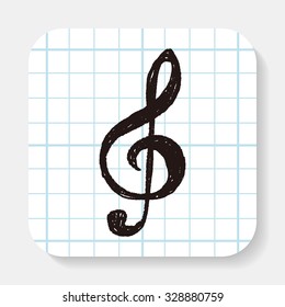 music note doodle drawing