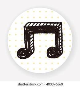 music note doodle drawing
