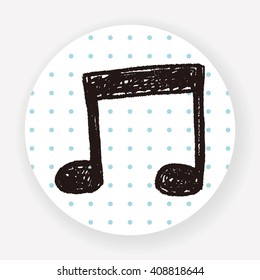 music note doodle drawing