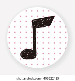 music note doodle drawing