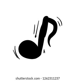 music note  doodle icon drawing