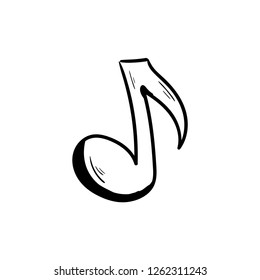 music note  doodle icon drawing