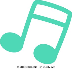 Ilustración vectorial de Doodle de nota musical