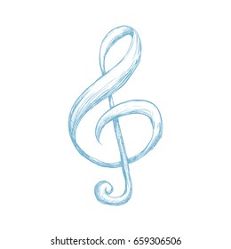 Music note draw