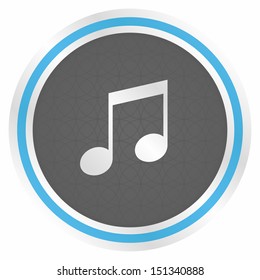 Music note (Elegance blue version)