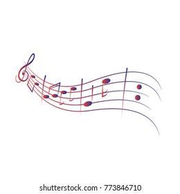 Music note element vector
