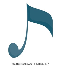 music note figure isolated icon