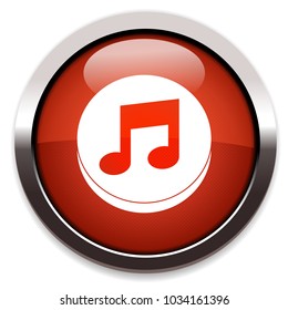 music note flat icon