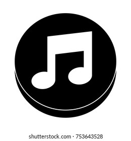 music note flat icon