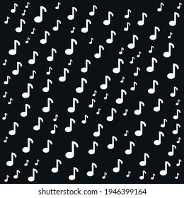Music note  flat icon. Simple style musical background symbol. Logo design element. T-shirt printing.  Vector for sticker.