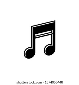 Music note graphic design template vector isolated illustration