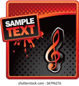 music note grunge layout
