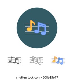Music note icon