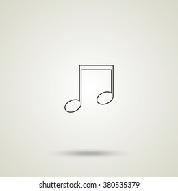 Music note icon.