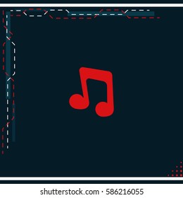 Music note icon.