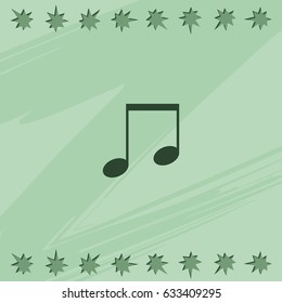 Music note icon.