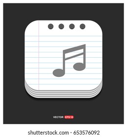 Music note icon 