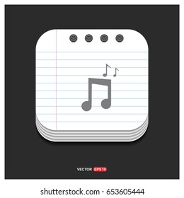 Music note icon 