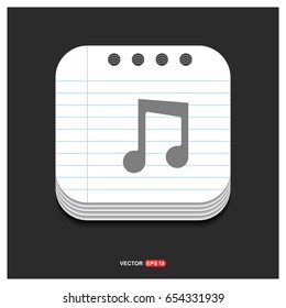 Music note icon 