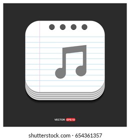 Music note icon 