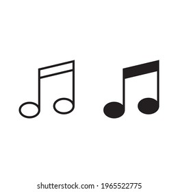 Music note icon for apps and web sites