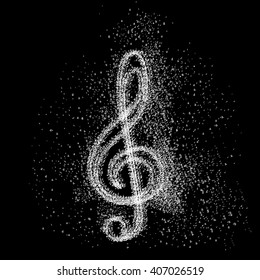 Music note Icon art background easy all editable