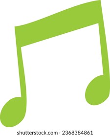 Vector de dibujos animados de notas musicales 