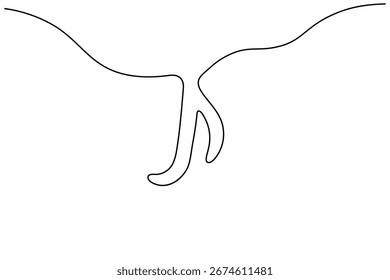 Ícone Nota musical desenho contínuo de uma linha e estilo minimalista isolar contorno vetor ilustração