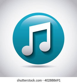 music note  icon design 