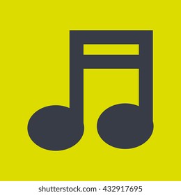 music note icon design 