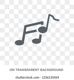 Music note icon. Music note design concept from  collection. Simple element vector illustration on transparent background.