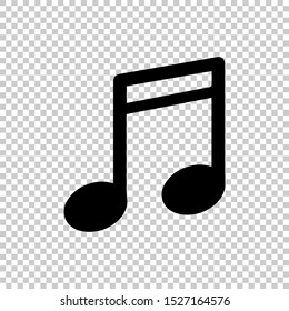 music note icon design flat vector