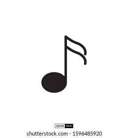 music note icon, design inspiration vector template for interface and any purpose