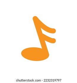 Music note icon design template vector isolated illustration