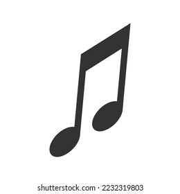 Designvorlage für Musik-Noten, Vektorgrafik einzeln